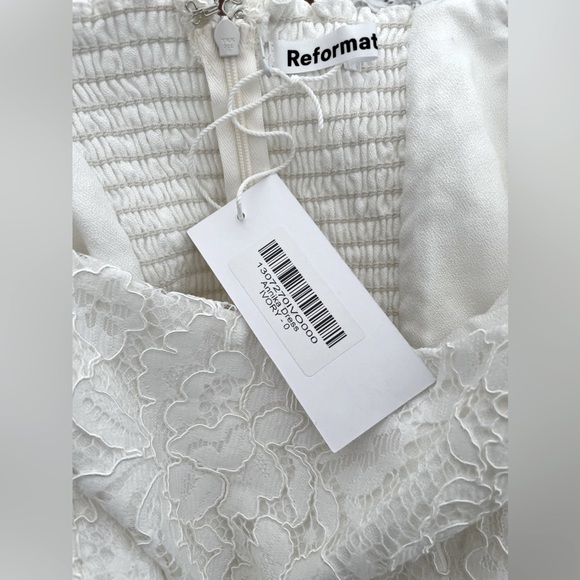 Reformation Annika white lace wedding dress NWT - Picture 8 of 10